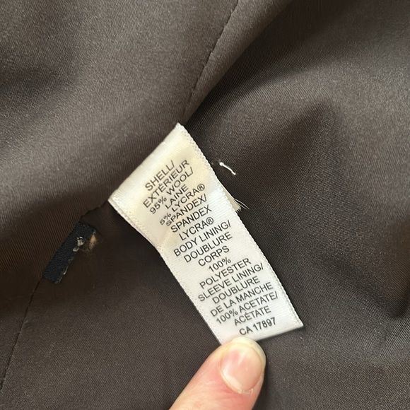 Classic Stretch Wool Blazer in Heathered Brown - Picture 2 of 4